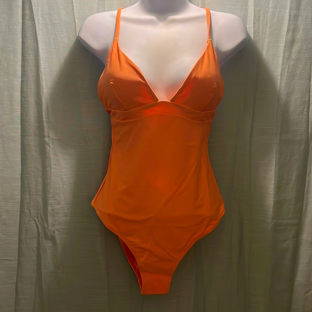 CUPSHE one piece. M . Subtle peach color
